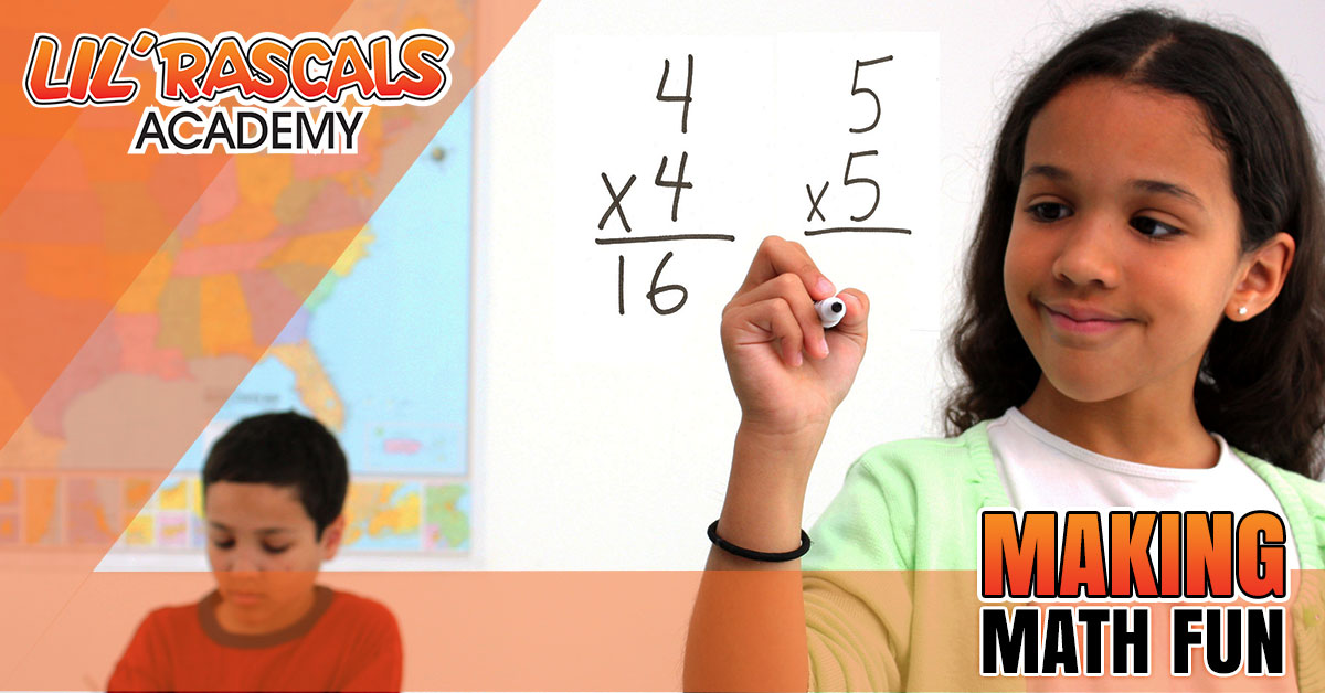 girl writing math equations