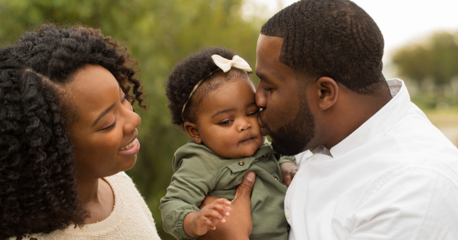 family with toddler